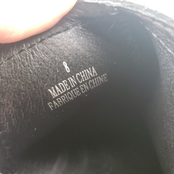 Jeffrey Campbell Rosalee Ankle Boot Womens 8 Black Suede Block Heel Slip On - Picture 12 of 12